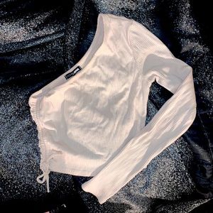 Fashion nova small One shoulder Fitted top